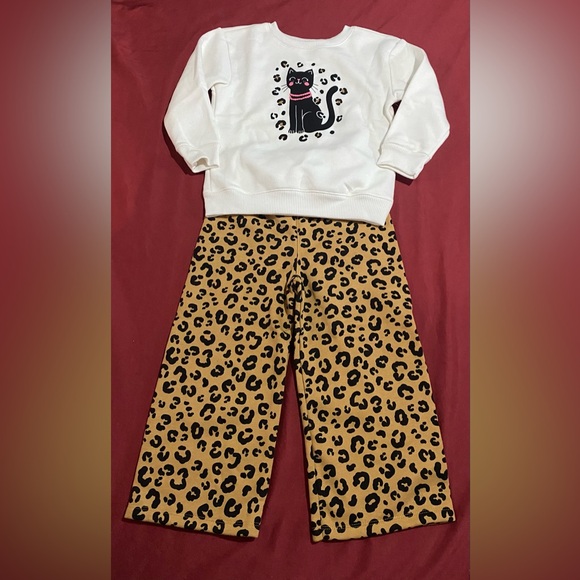 Garanimals Other - Animal print cat outfit toddler girl